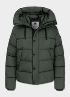 Quilted winter jacket with hood AMALIA