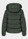 Quilted winter jacket with hood AMALIA