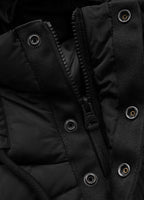 Quilted winter jacket with hood AMALIA