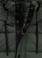 Quilted winter jacket with hood AMALIA