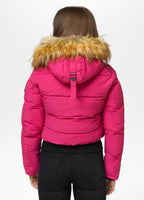 Quilted winter jacket with hood AZALEA
