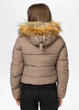 Quilted winter jacket with hood AZALEA