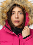 Quilted winter jacket with hood AZALEA