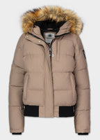 Quilted winter jacket with hood AZALEA