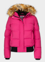 Quilted winter jacket with hood AZALEA