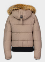 Quilted winter jacket with hood AZALEA