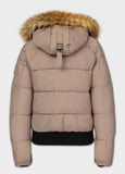 Quilted winter jacket with hood AZALEA