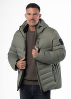 Quilted winter jacket with hood CRESTLINE