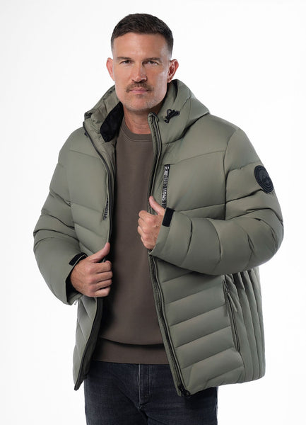 Quilted winter jacket with hood CRESTLINE