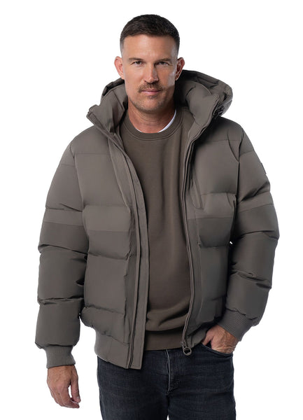 Quilted winter jacket with hood PATTON
