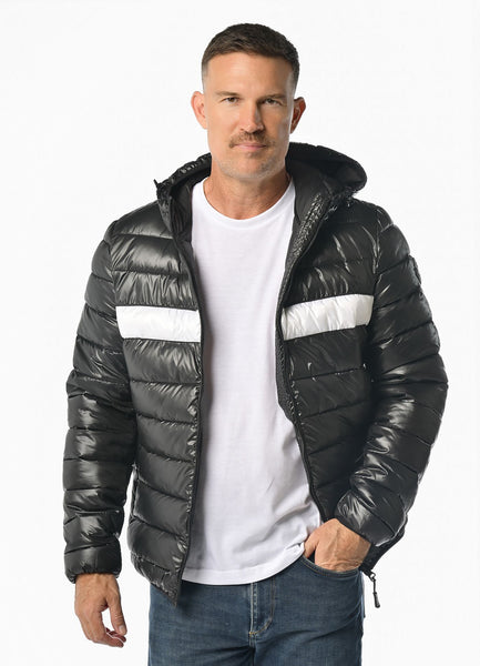 Quilted winter jacket with hood SHATTO