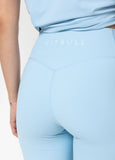 Women's Sports Leggings AVENIDA - Light blue