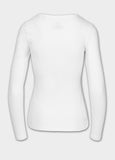 Women's longsleeve Slim Fit USA CAL - White