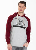 Hooded longsleeve Garment Washed Raglan California