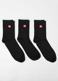 Socks High Ankle Logo thin 3-pack