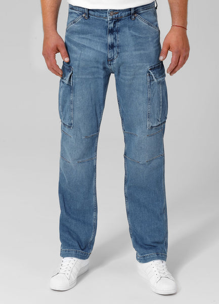 Denim cargo Jeans Classic Wash Deerhorn