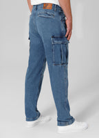 Denim cargo Jeans Classic Wash Deerhorn