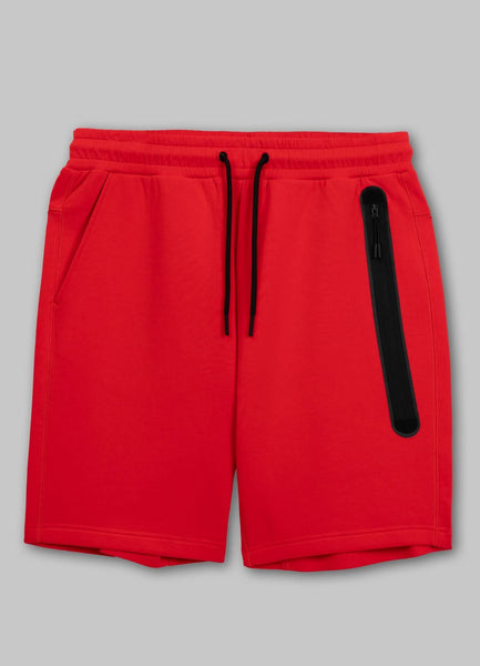 Men's Sweatshorts DOGWOOD POCKET - Fluo Red