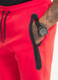 Men's Sweatshorts DOGWOOD POCKET - Fluo Red