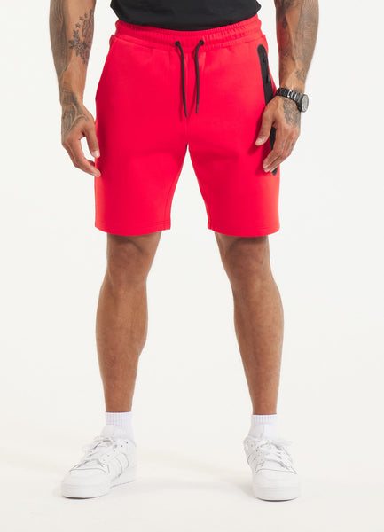 Men's Sweatshorts DOGWOOD POCKET - Fluo Red