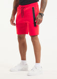 Men's Sweatshorts DOGWOOD POCKET - Fluo Red