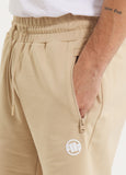 Men's sweat shorts SMALL LOGO NUGGET - Light sand