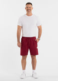 Men's sweat shorts SMALL LOGO NUGGET - Burgundy