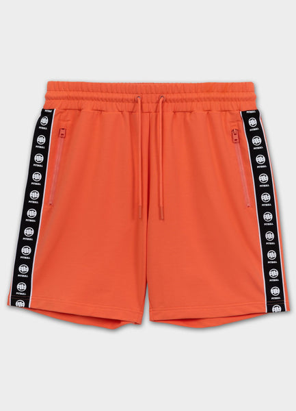 Men's sweat shorts TAPE NUGGET - Bright salmon