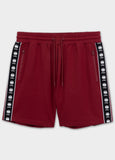 Men's sweat shorts TAPE NUGGET - Burgundy