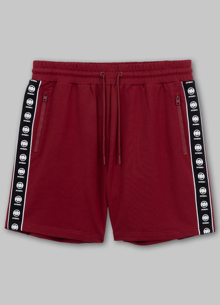 Men's sweat shorts TAPE NUGGET - Burgundy