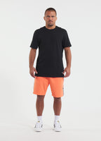 Men's sweat shorts TAPE NUGGET - Bright salmon