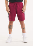 Men's sweat shorts TAPE NUGGET - Burgundy
