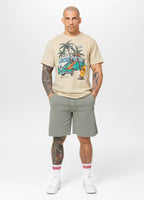 Men's Sweat shorts Washed Lancaster II - Gray harbour