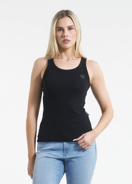 Women's Tank Top Rib LAYLA - Black