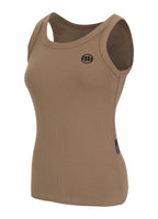 Women's Tank Top Rib LAYLA - Coyote brown
