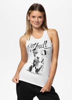 Women's Tank Top Slim Fit PUPPY - White