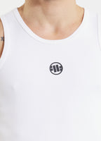 Men's Tank Top Rib SMALL LOGO - White