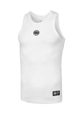 Men's Tank Top Rib SMALL LOGO - White
