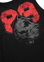 Men's Tank Top Slim Fit Dog 89 - Black