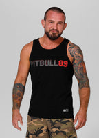Men's Tank Top Slim Fit Dog 89 - Black