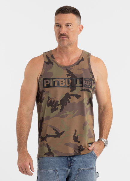 Men's Tank Top Slim Fit Hilltop - Woodland Camo