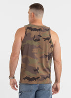 Men's Tank Top Slim Fit Hilltop - Woodland Camo