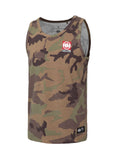Men's Tank Top Slim Fit Small Hilltop - Woodland Camo