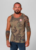 Men's Tank Top Slim Fit Small Hilltop - Woodland Camo