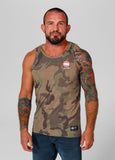 Men's Tank Top Slim Fit Small Hilltop - Woodland Camo