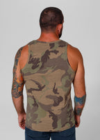 Men's Tank Top Slim Fit Small Hilltop - Woodland Camo