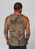 Men's Tank Top Slim Fit Small Hilltop - Woodland Camo