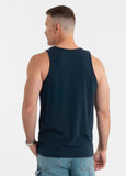 Men's Tank Top Slim Fit Small Logo - Navy