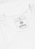 Men's Tank Top Slim Fit Small Logo - White