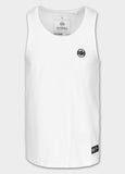 Men's Tank Top Slim Fit Small Logo - White
